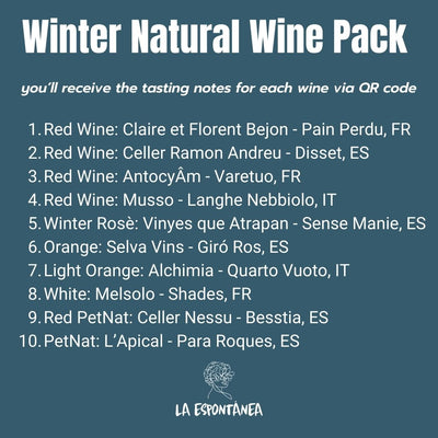 Winter Natural Wine Pack (preventa) hasta 11 febrero