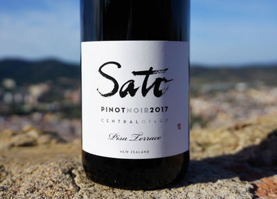 Pinot Noir de Sato Wines - etiqueta frontal